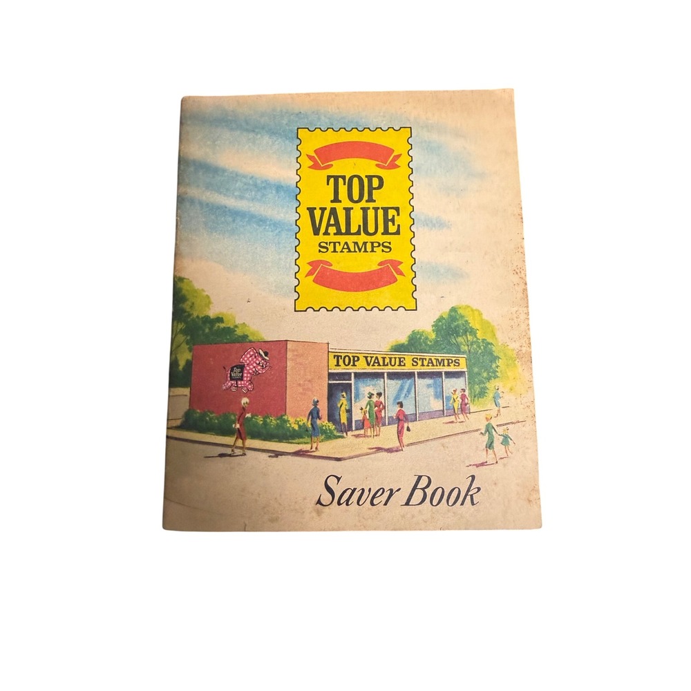 Vintage Top Value Stamps Saver Book Collectible Advertising Ephemera Empty